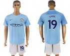 2017-18 Manchester City 19 SANE Home Soccer Jersey