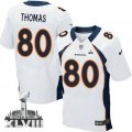 Nike Denver Broncos #80 Julius Thomas White Super Bowl XLVIII NFL Elite Jersey