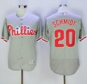 Philadelphia Phillies #20 Mike Schmidt Grey Flexbase Authentic Collection Stitched Baseball Jersey
