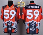Nike Denver Broncos #59 Danny Trevathan Orange Super Bowl 50 Men Stitched NFL Elite Noble Fashion Jersey