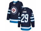 Men Adidas Winnipeg Jets #29 Patrik Laine Navy Blue Home Authentic Stitched NHL Jersey