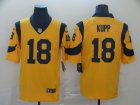 Nike Rams #18 Cooper Kupp Gold Color Rush Limited Jersey