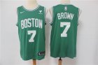 Celtics #7 Jaylen Brown Green Nike Swingman Jersey