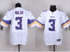 Nike Minnesota Vikings #3 Blair Walsh White Men Stitched Jerseys(Elite)