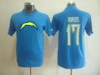 San Diego Chargers 17 Antonio Gates Name & Number T-Shirt