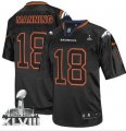 Nike Denver Broncos #18 Peyton Manning Lights Out Black Super Bowl XLVIII NFL Jersey