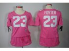 Nike Womens Houston Texans #23 Foster Elite Pink Jerseys[breast Cancer Awareness]
