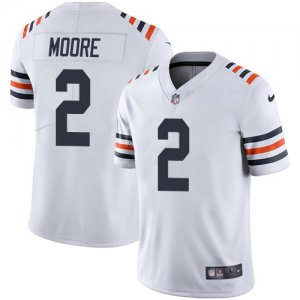 Men\'s Chicago Bears #2 D.J. Moore White 2019 Alternate Classic Stitched NFL Vapor Untouchable Limited Jersey