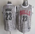 Chicago Bulls #23 Michael Jordan Gray City Luminous Jersey