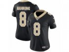 Women Nike New Orleans Saints #8 Archie Manning Vapor Untouchable Limited Black Team Color NFL Jersey