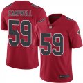 Falcons #59 De'Vondre Campbell Red Mens Stitched Football Limited