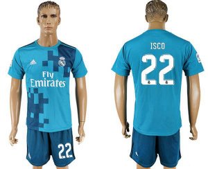 2017-18 Real Madrid 22 ISCO Third Away Soccer Jersey
