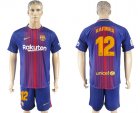 2017-18 Barcelona 12 RAFINHA Home Soccer Jersey
