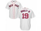 Youth Majestic Boston Red Sox #19 Jackie Bradley Jr Authentic White Home Cool Base MLB Jersey
