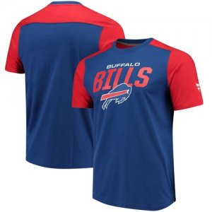 Buffalo Bills NFL Pro Line by Fanatics Branded Iconic Color Blocked T-Shirt Royal Red