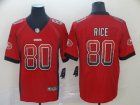 Nike 49ers# 80 Jerry Rice Red Drift Fashion Limited Jersey
