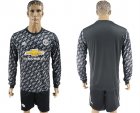 2017-18 Manchester United Away Long Sleeve Soccer Jersey