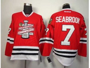 NHL chicago blackhawks #7 seabrook red[new 2013 Stanley cup champions]