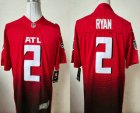 Mens Atlanta Falcons #2 Matt Ryan Red 2020 NEW Vapor Untouchable