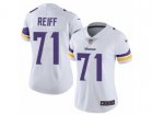 Women Nike Minnesota Vikings #71 Riley Reiff Vapor Untouchable Limited White NFL Jersey