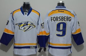 NHL Nashville Predators #9 Filip Forsberg White Jerseys