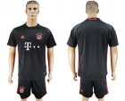 2017-18 Bayern Munich Black Goalkeeper Soccer Jersey