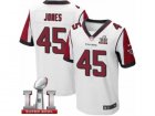 Mens Nike Atlanta Falcons #45 Deion Jones Elite White Super Bowl LI 51 NFL Jersey