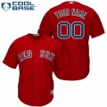 Youth Majestic Boston Red Sox Customized Replica Red Alternate Home Cool Base MLB Jersey