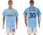 2017-18 Manchester City 30 OTAMENDI Home Soccer Jersey