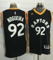 Toronto Raptors #92 Lucas Nogueira Black Gold Stitched NBA Jersey