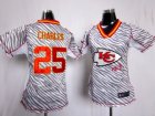 Nike Women Kansas City Chiefs #25 Jamaal Charles jerseys[fem fan zebra]