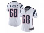 Women Nike New England Patriots #68 LaAdrian Waddle Vapor Untouchable Limited White NFL Jersey