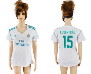 2017-18 Real Madrid 15 F.COENTRAO Home Women Soccer Jersey