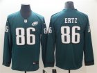 Nike Eagles #86 Zach Ertz Green Therma Long Sleeve Jersey