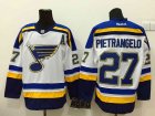 NHL St Louis Blues #27 Alex Pietrangelo White Road Stitched Jerseys