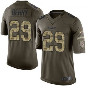 Nike Kansas City Chiefs #29 Eric Berry Green Salute To Service Jerseys(Limited)