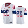 Nike 49ers #85 George Kittle White USA Flag Fashion Limited Jersey