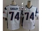 2015 Super Bowl XLIX Nike jerseys new england patriots #74 easley white[Elite]