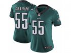 Women Nike Philadelphia Eagles #55 Brandon Graham Vapor Untouchable Limited Midnight Green Team Color NFL Jersey