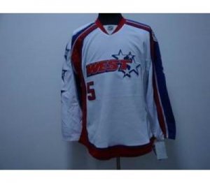 2009 nhl all star detroit red wings #5 white