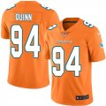 Nike Dolphins #94 Robert Quinn Orange Vapor Untouchable Limited Jersey