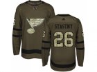 Adidas St. Louis Blues #26 Paul Stastny Green Salute to Service Stitched NHL Jersey
