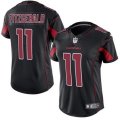Womens Nike Arizona Cardinals #11 Larry Fitzgerald Black Stitched NFL Limited Rush Jersey