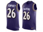 Mens Nike Baltimore Ravens #26 Marlon Humphrey Elite Purple Player Name & Number Tank Top NFL Jersey