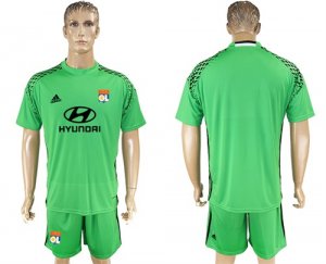 2017-18 Lyon Green Goalkeeper Soccer Jersey
