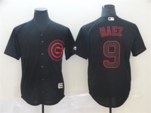 Cubs #9 Javier Baez Black Shadow Legend Jersey