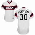 Men's Majestic Chicago White Sox #30 David Robertson White Flexbase Authentic Collection MLB Jersey