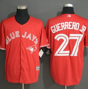 Blue Jays #27 Vladimir Guerrero Jr. Red Cool Base Jersey