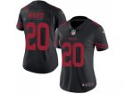 Women Nike San Francisco 49ers #20 Jimmie Ward Black Stitched NFL Limited Rush Jersey