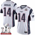 Youth Nike New England Patriots #14 Steve Grogan Elite White Super Bowl LI 51 NFL Jersey